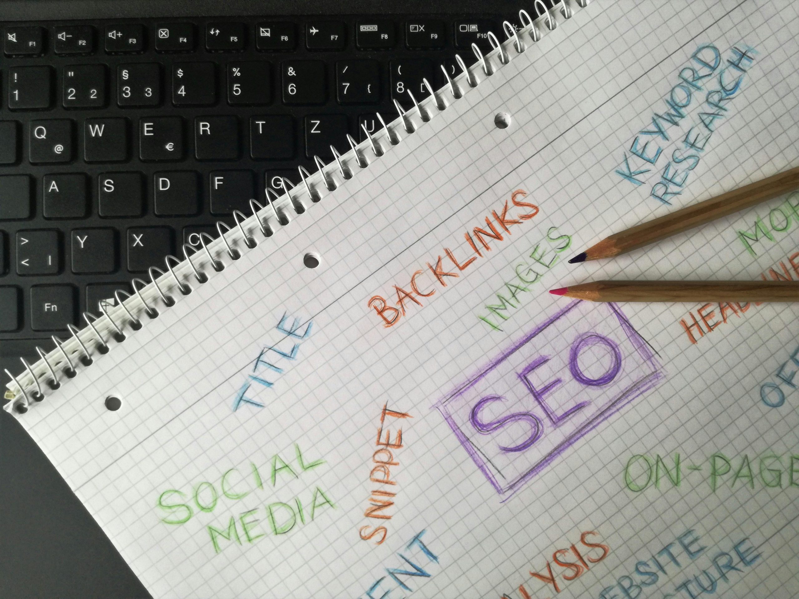 SEO written on paper